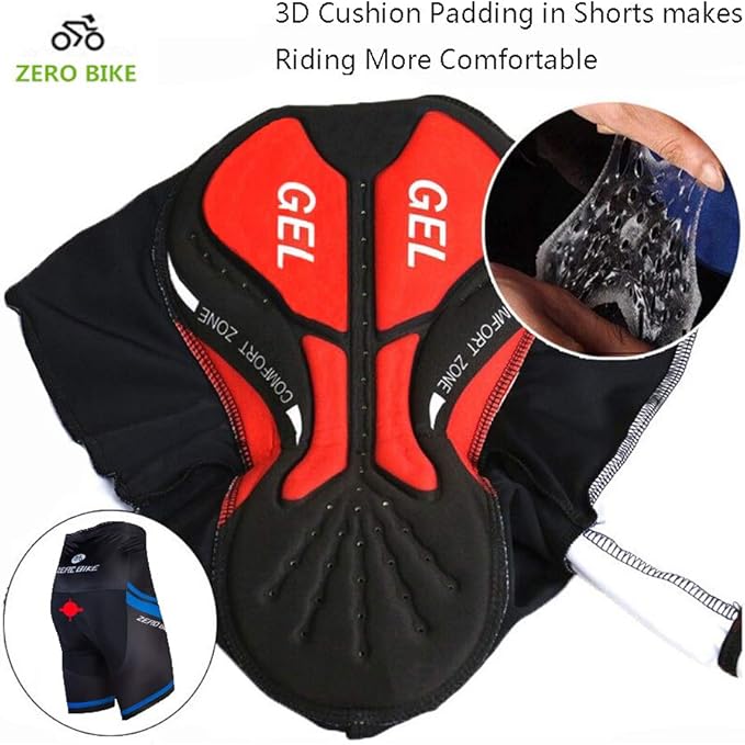 Men's Short Sleeve Breathable Cycling Jersey Set 3D Padded Bicycle Shorts Sportswear Suit Quick Dry