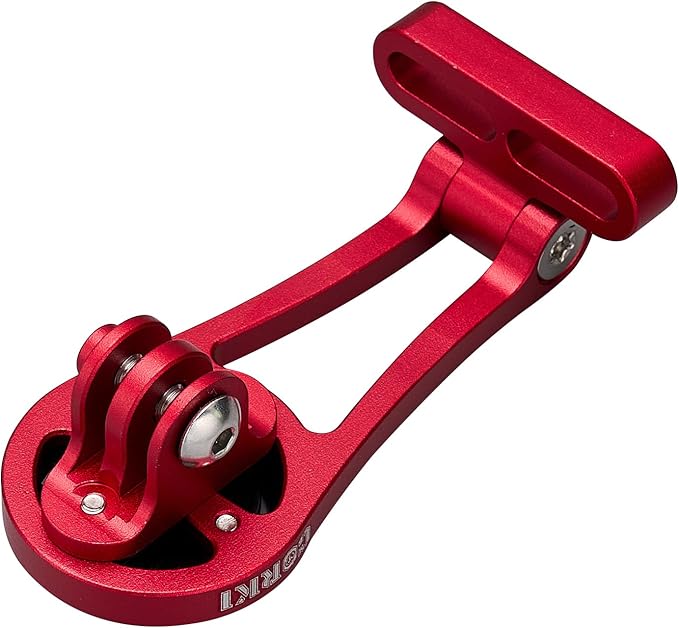 corki Out-Front Extended Bike Computer Mount Compatible for Wahoo/GM/Bryton/Cateye Adjustable Angle Gopro Combo Mount for Wahoo Mini Wahoo Elemnt & Elemnt Bolt,Elemnt Roam GPS Bike Computer