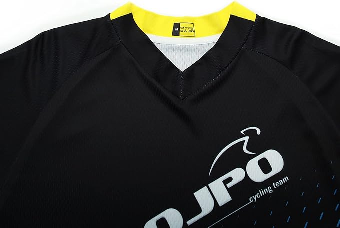 JPOJPO Men's Mountain Bike Jersey Long Sleeve MTB Off-Road Racing Downhill Motocross Shirts Quick Dry&Moisture-Wicking Tops