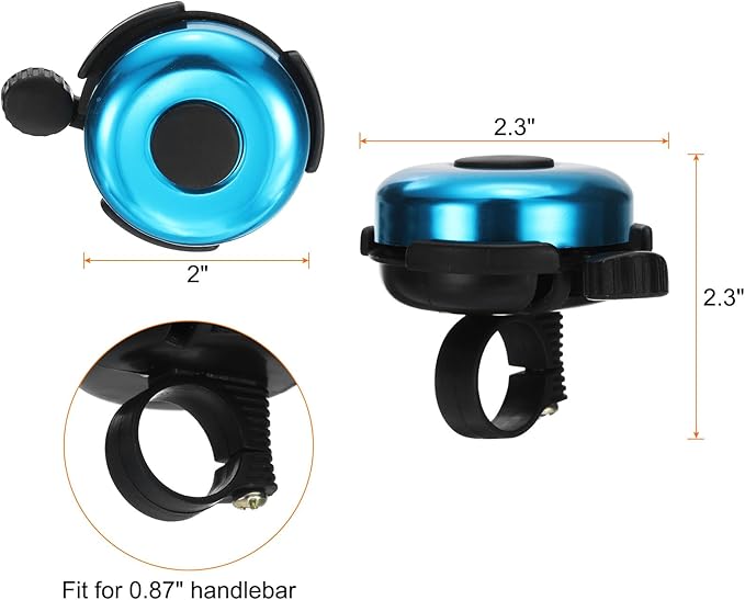 HARFINGTON Bike Bell Aluminum Classic Bicycle Bell with Loud Crisp Clear Sound Bike Ring Bell Bike Accessories for Adults Children Road Mountain Bike