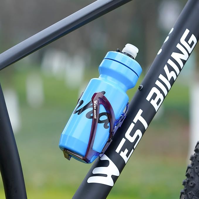 Bike Water Bottle Cage, Durable Ultralight Plastic Water Drink Holder Rack, Lightweight PC Water Bottle Holder for Bicycle, Cycling Bottle Holder Cages for MTB, Road Bike, Mountain Bikes
