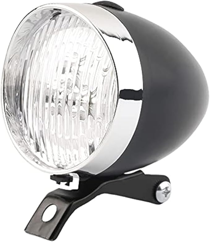 BlueSunshine Vintage Retro Bicycle Bike Front Light Lamp 3 LED Headlight with Bracket