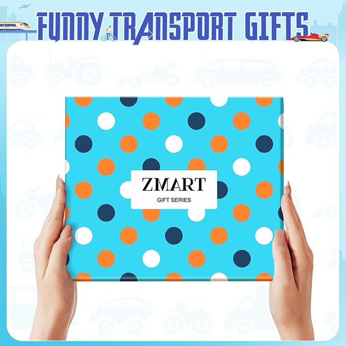 Zmart Transportation Gifts for Adult - Train Race Car Truck Bicycle Motorcycle Socks for Men