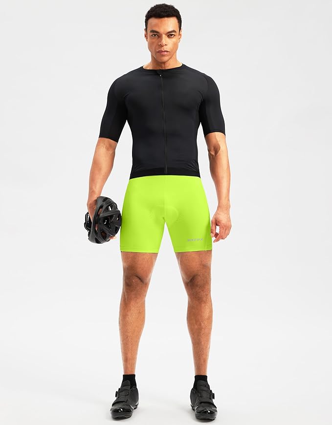 Men's 4D Padded Bike Shorts Cycling Underwear Biking Bicycle Padding Shorts for Men Side Pockets