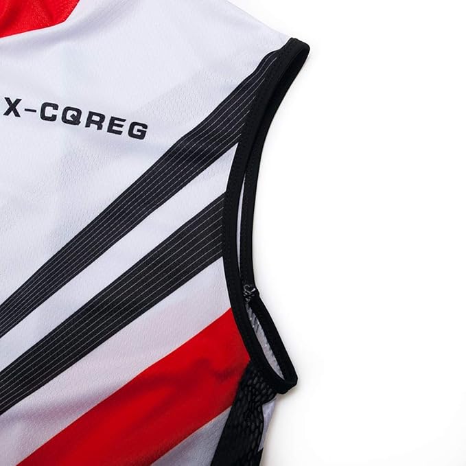 Men's Cycling Jersey Sleeveless Bicycle Clothing Summer Riding Bike Cycle Vests Shirt Breathable Cycling Top Clothes