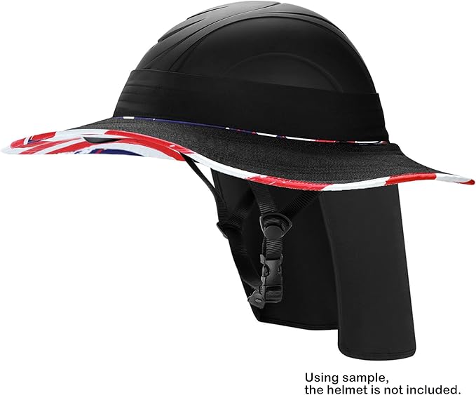 Tontron Horsriding Helmet Visor |Hard Hat Sunshade with Detachable Neck Flap