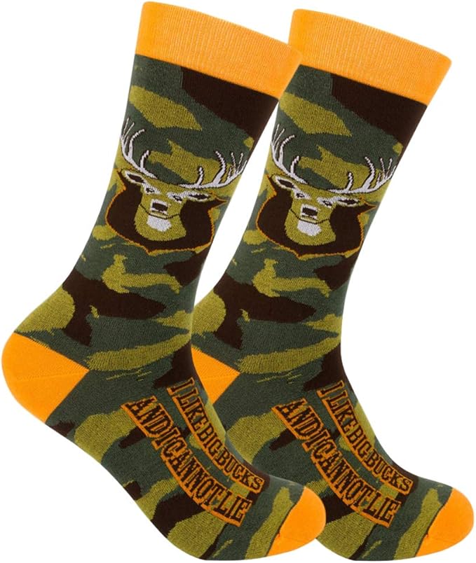 FUNATIC Funny Outdoor Themed Socks for Men Women - Novelty Gifts For Golfing, Fishing, Hunting, Bigfoot, Pickleball, and More