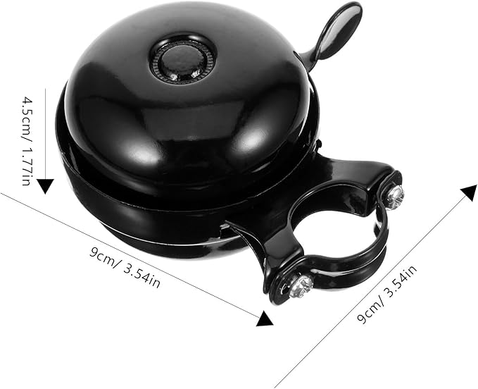 PRETYZOOM Professional Bike Bell Double-Sided Vintage Cycling Bell Loud Ringing for Outdoor Cycling Safety Compatible with Mountain and Road Bikes