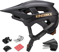KINGBIKE NTA-8776 Mountain Bike Helmet Professional Ebike Helmets with 3-Level Adjustable Visor & Camera Mount E-MTB Helmet for Adults Men Women Youth E-Bike Safety Certified