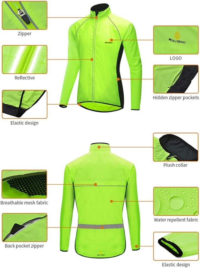Cycling Jacket Cyclists' Jerseys Vest Wind Coat Windbreaker Jacket Outdoor Sportswear