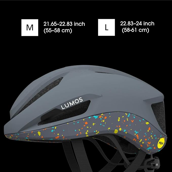 Aero GT Road Bike Helmet with Light | MIPS Lightweight Ventilation | Bicycle Helmets Commuter Cycling for Adults: Men, Women
