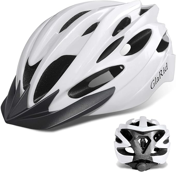 Bike Helmet for Adult Men and Women, Suggested Fit 21.6 to 24inch, Removable Liners, Lightweight Road Mountain Cycling Safety Sports Helmets with Detachable Visor