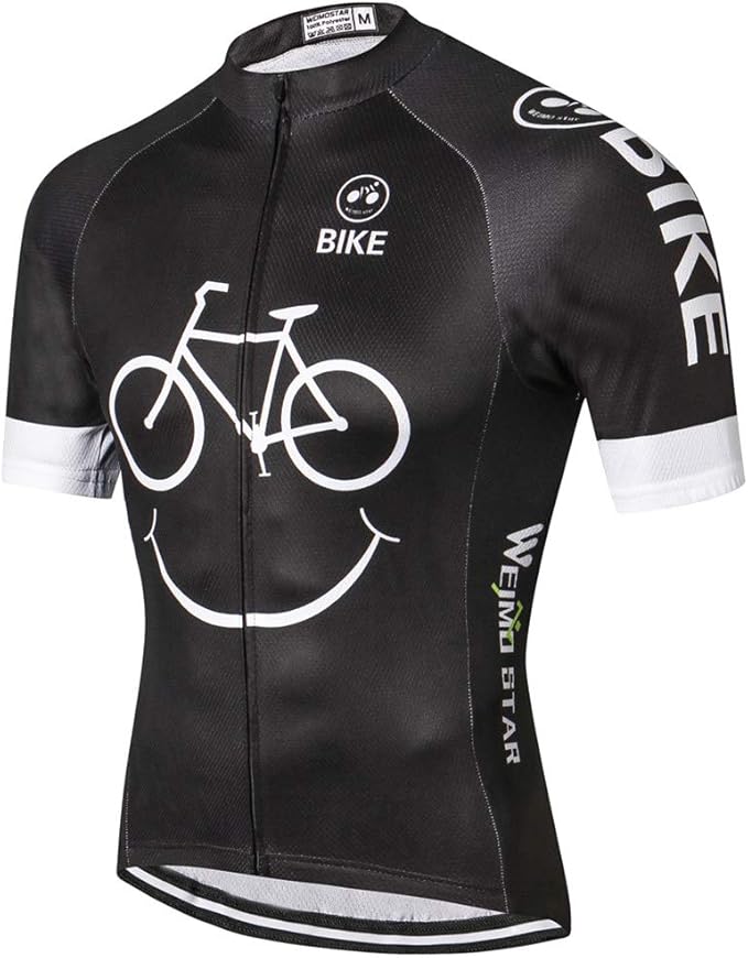 Cycling Jersey Men Full Zip Bike Shirt Racing Top Bicycle Clothing