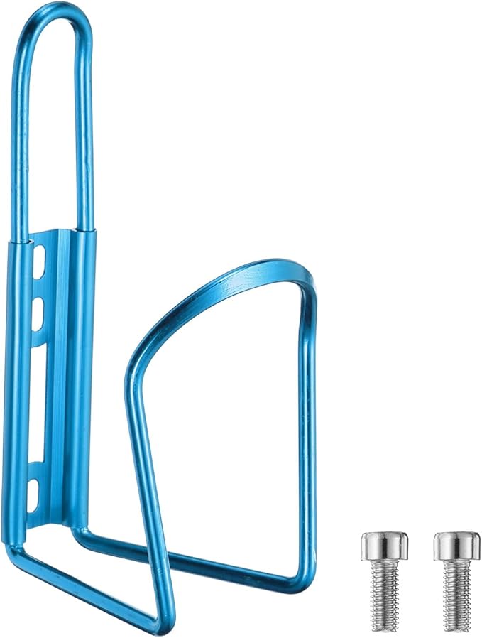 HARFINGTON Bicycle Water Bottle Cage Lightweight Aluminum Basic Bike Universal Water Bottle Holder Mount with Screws for Mountain Road Gravel