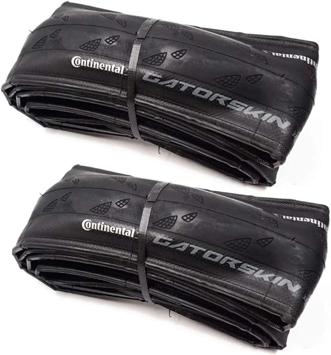 Continental Gatorskin Black Edition - Road Bike Tire | Tough Tire for Daily Riding - PolyX Breaker, Duraskin, 2 Pack
