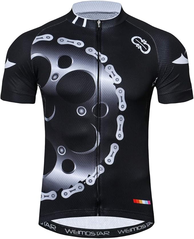 Sportswear Cycling Jerseys Short Sleeve Bike Clothing Bike top Men MTB Jersey Breathable Summer Black