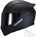 VCOROS Motorcycle Full Face Helmet for Unisex-Adults DOT Approved WS-609 Motorbike Street Bike Racing Helmets