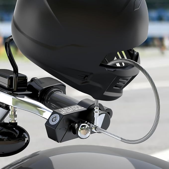 Motorcycle Lock 'Combo Anti Theft Lock' for Motorbike, Scooters, ATV & Dirt Bike