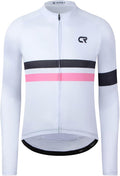 Coconut Ropamo CR Long Sleeve Cycling Jersey Mens, 3+1 Zipper Pockets Bicycle Tops Quick Dry Breathable Biking Shirt