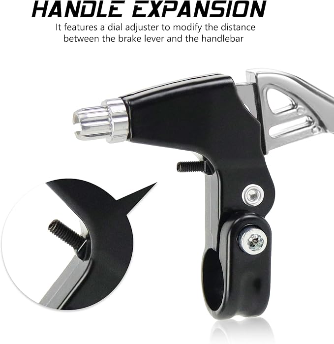 V-Type Bike Brake Set, Complete Universal Bike Front and Rear MTB Brake, Bicycle Brakes, Inner and Outer Cables, Include Brakes Lever Calipers Multi-Tool Wrenches
