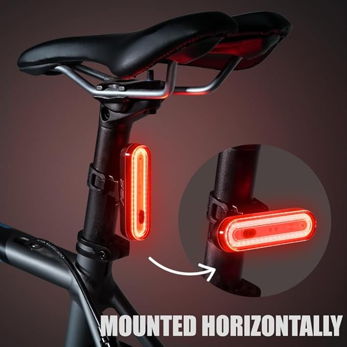 BV Bike Lights for Night Riding LED Bike Tail Light - Bicycle Light Battery-Powered/Rechargeable - Rear Bike Light Weather Resistant - Visible Up to 1500ft Bicycle Tail Light LED Bike Light