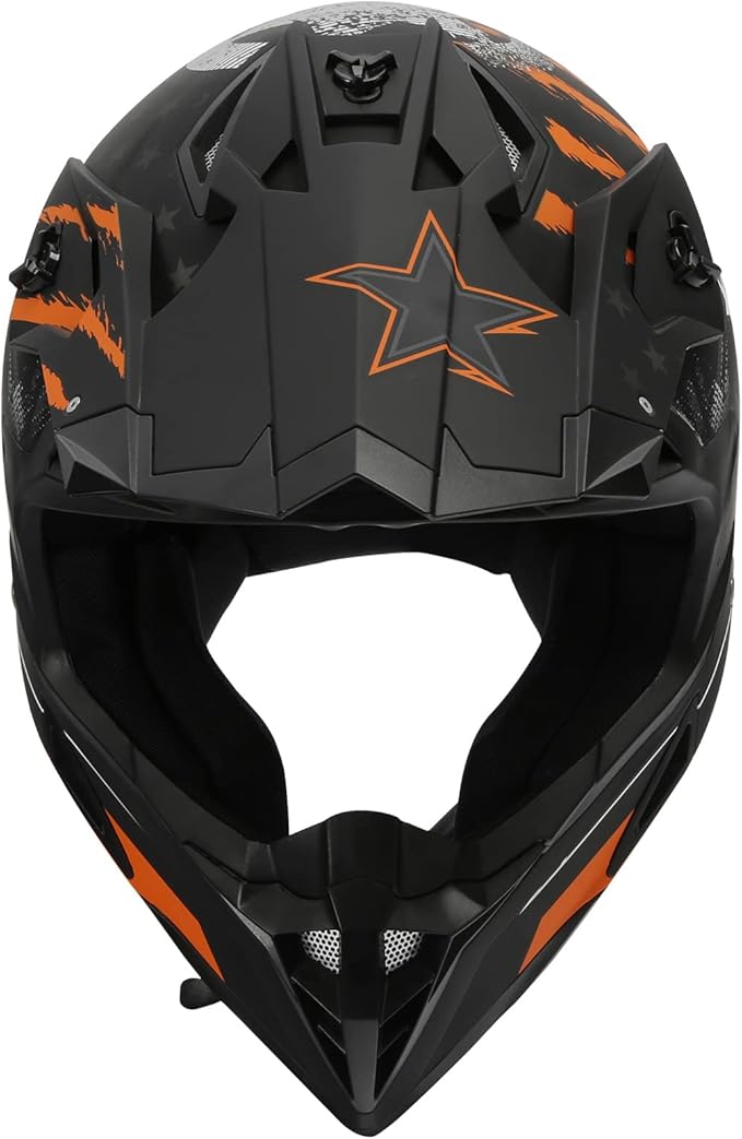 TCT-MOTORPARTS DOT Adult Full Face Motorcycle Helmet Off Road Dirt Bike Motocross ATV MTB Helmet for Men Women Medium