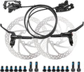 MEROCA M800 Mountain Bike Hydraulic Disc Brakes Hydraulic Bike Brakes Front 800mm and Rear 1400mm with PM Adapter for 160mm Rotor