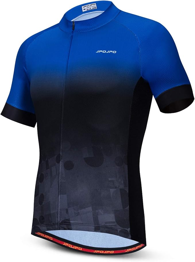 JPOJPO Men's Cycling Jersey Bike Shirt Short Sleeve MTB Summer Clothing Bicycle Tops Jacket S-3XL