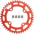 FOMTOR 104 BCD Chainring (30-52T) 7-12 Speed Compatible CNC 7075 Aluminum Narrow Wide Tooth Round Oval Chainrings for MTB/Road Bike Ebike Chainwheel Black/Red