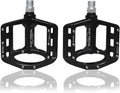 UPANBIKE Magnesium Alloy Bike Pedals 9/16'' Spindle Bearing High-Strength Non-Slip Large Flat Platform for Mountain Bike Road Bicycle