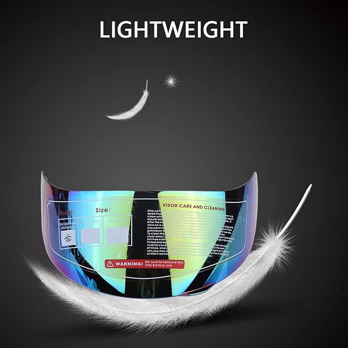 Motorcycle Helmet Visor, Anti-Fog Protection Coating Durable Scratch-Resistant Replacement Lens Motorcycle Visor Lens for Riders Commuters Touring Adventure Biking Outdoor Sports Activities