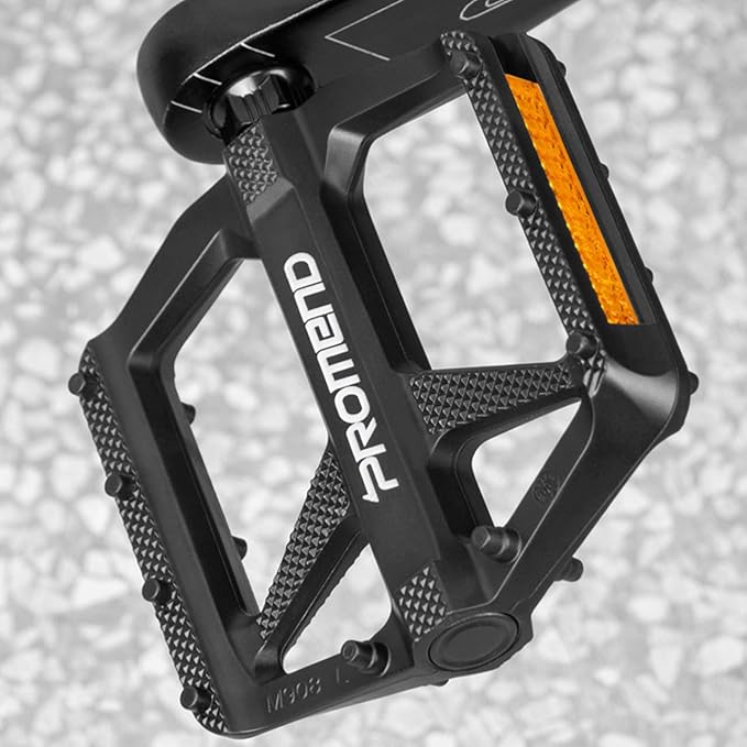 Nylon Ultralight Bicycle Pedals - Universal 9/16" Fit for Mountain/Road/Commuter Bikes, Lightweight Non-Slip Design with Built-in Reflectors