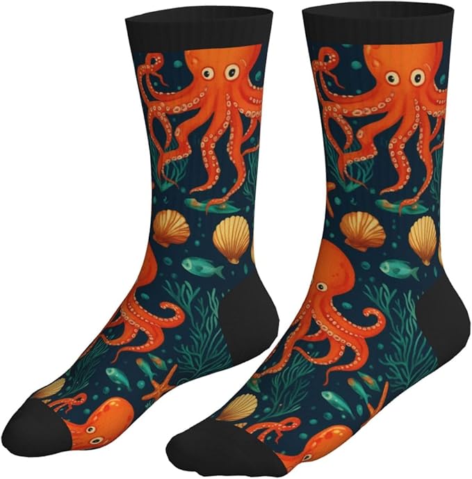 Crew Athletic Socks Funny Crazy Casual Sports Novelty Dress Socks for Women Men Running Hiking