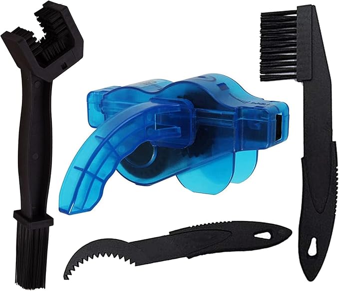 Bike Chain Cleaner Kit, Easy and Quick Clean Chains Scrubber Gear Brush Maintenance Cleaning Tool Set for Road Bicycle Mountain Bikes MTB