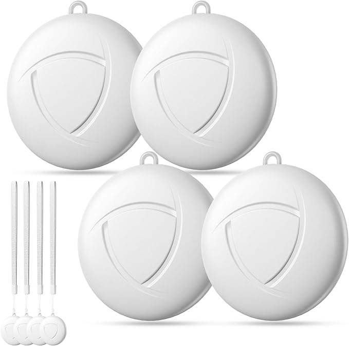 Air Smart Tracker Tags-4 Pack - GPS Tracker Bluetooth Key Finder Compatible with Apple Find My (iOS Only), 80dB Loud Beep for Bike, Wallets, Luggages, Bags,Replaceable Battery