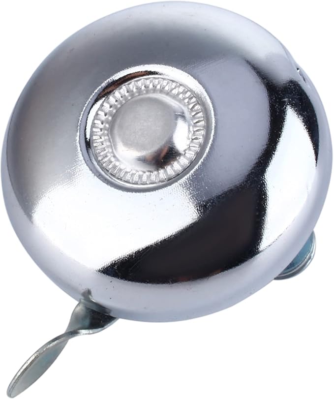 Bell , Retro Metal Ring Ring Cycling Handlebar Horn Bell Sound Alarm Fit The Outside Diameter of The Handlebar Tube of Your (Silve)