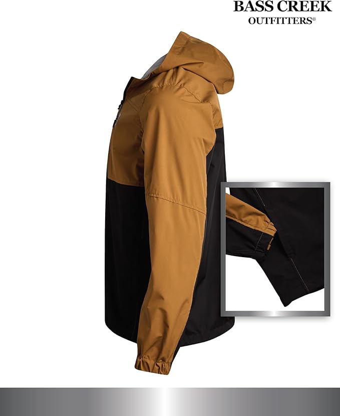 Bass Creek Outfitters Mens Windbreaker - Lightweight Mens Rain Jacket for Running Cycling Hiking with Hood
