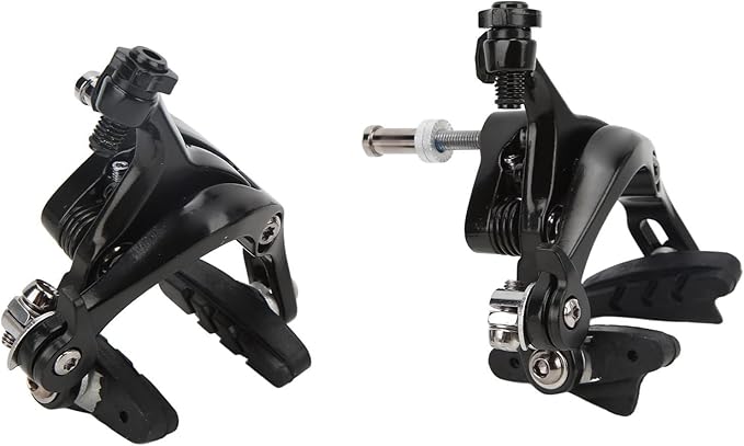 Alomejor C Brake Front Rear Set Road Calipers Aluminum Alloy Road C Brake Caliper Pull Brake Set Cycling Front Rear Rim Brake Clamp