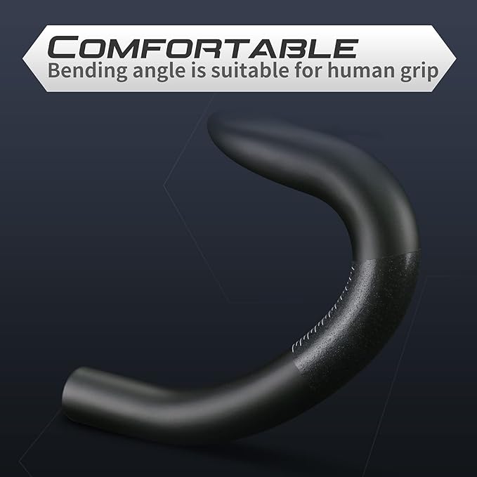 Carbon Drop Handlebars RXL SL Bike Handlebars Drop Bar Handlebars Road Bike Drop Bars Carbon Handlebars Road Bike External Cables Carbon Road Bike Handlebars Black UD Matte 400mm Drop Bars