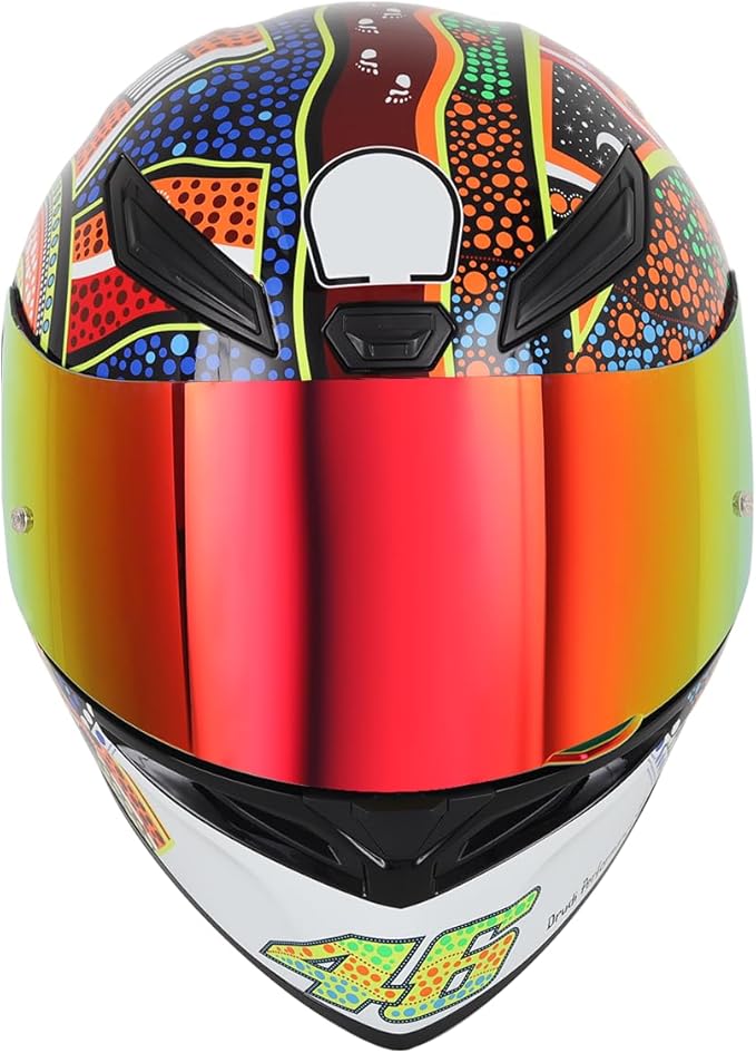 Soman K1 Helmet Visor Replacements, K1S Tinted Helmet Visor Compatible with K1 K1S K3SV K5 K5S UV Protection (Smoke Revo Red)
