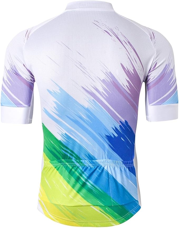 Weimostar Men's Cycling Jersey Men Mountain Bike Jerseys Short Sleeve Tops S-5XL