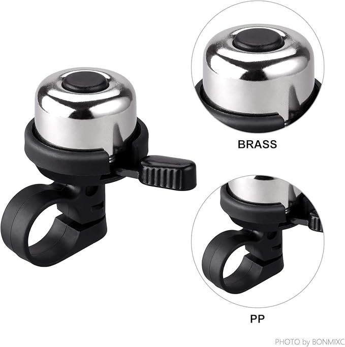 Bike Bell Brass Mini, Clearer Louder Longer Sustained Purer Tone