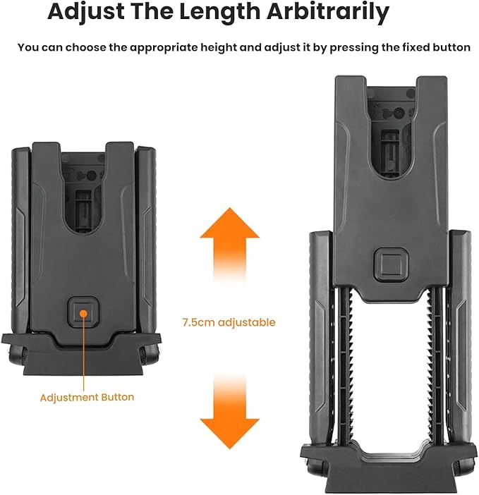 Bike Pedal Rack Kickstand Adjustable Heavy-Duty Stand Bracket 7.5cm Height Range Foldable Pedal Support Stand for Bicycle Storage Outdoor