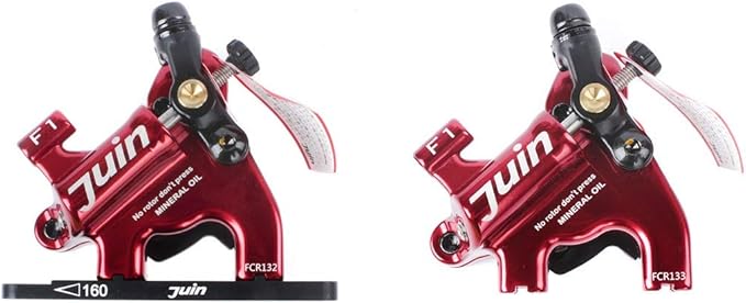 Juin Tech F1 Hybrid Hydraulic Disc Brake Caliper Set - Flat Mount - for Road, Gravel & CX