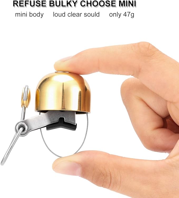 ROCKBROS Bike Bell Classic Bicycle Bell for Bike Ring Bell with Loud Sound Bells for Road Mountain Bike Handlebars Adults