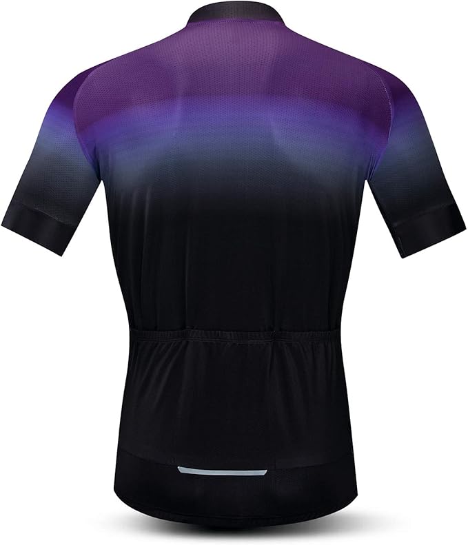 Men's Cycling Jersey Short Sleeve Bike Shirts Bicycle Jacket with Pockets