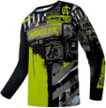 Men's MTB Shirt Long Sleeve Off-Road Motocross Cycling Jersey Mountain Bike Shirts Quick-Dry Moisture Wicking
