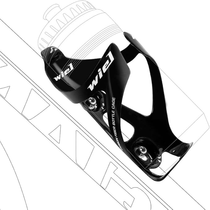 Wiel Full Carbon Fiber Bicycle Bike Light Drink Water Bottle Cage Holder