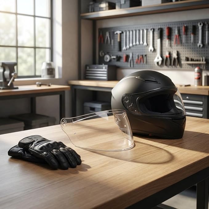 Retro Motorcycle Helmet for Adults?Vintage Full Face Helmet with Ventilation System, Waterproof Design for Motorcycle Riding