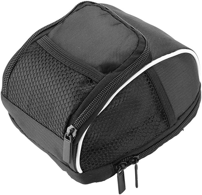 Handlebar Bag, Multi-Function Quick Release Bike Pouch Front Frame Tube for Cyclists Commuters Kids Mountain Biking Road Cycling Daily Rides